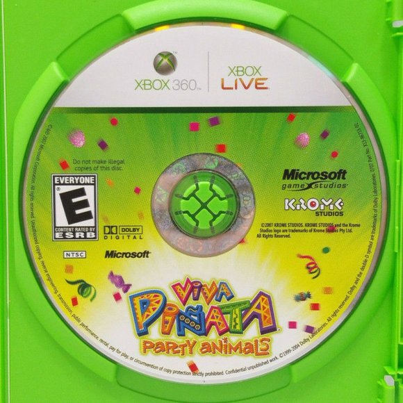 Microsoft Other - Viva Pinata: Party Animals (Xbox 360, 2007) DISC ONLY Video Game 5045E1M